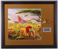 Thomas Kinkade "The Lion King" Custom Framed Art Print Display With (2) Retired Movie Pin at PristineAuction.com