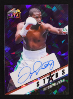 Floyd Mayweather Jr. 2024 Leaf Collective Gold Leaf Stars Autograph Purple Crystals #GLS-FM1 #3/7 at PristineAuction.com