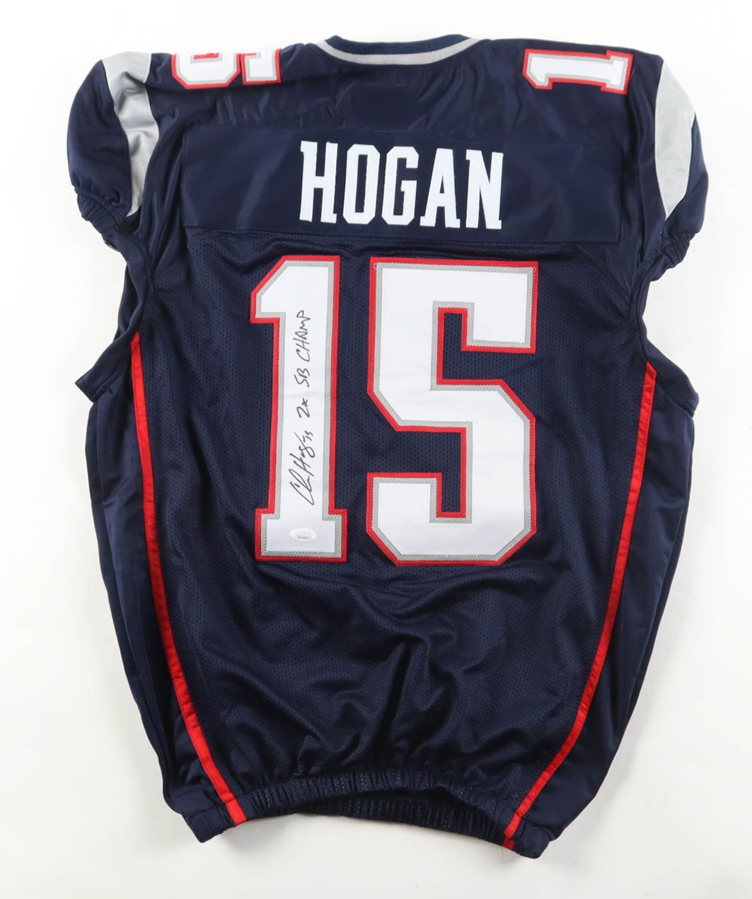 Chris Hogan Signed Jersey Inscribed "2x SB Champ" (JSA) at PristineAuction.com Chris Hogan Signed Jersey Inscribed "2x SB Champ" (JSA) at PristineAuction.com