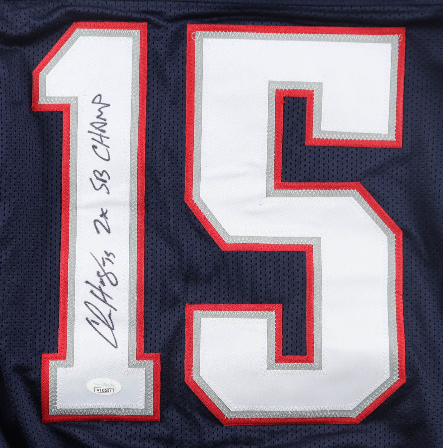 Chris Hogan Signed Jersey Inscribed "2x SB Champ" (JSA) at PristineAuction.com Chris Hogan Signed Jersey Inscribed "2x SB Champ" (JSA) at PristineAuction.com