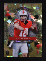 Will Howard 2024 Wild Card 5 Card Draw Ace of Clubs Gold Ice #SDPCWHN #1/1 RC at PristineAuction.com
