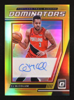 CJ McCollum 2021-22 Donruss Optic Dominators Signatures Gold #1 #10/10 at PristineAuction.com