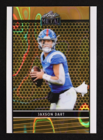 Jaxson Dart 2024 Leaf Metal Collective Gold Raywave #LB-82 #1/1 RC at PristineAuction.com