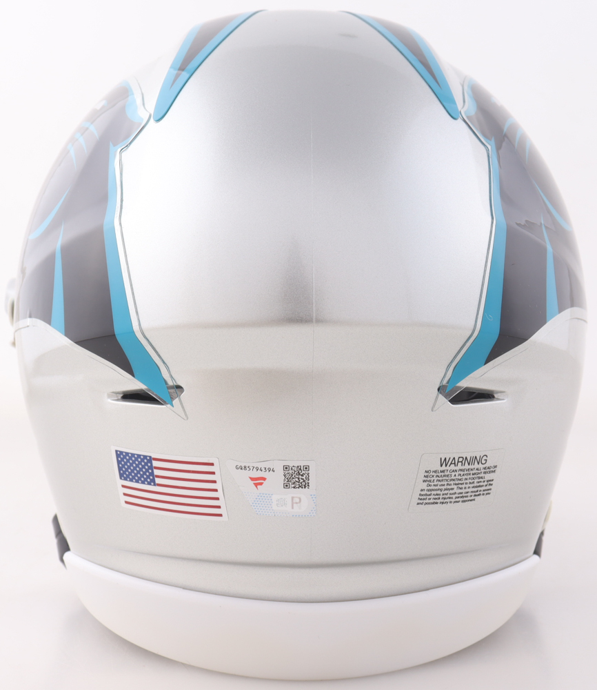 Bryce Young Signed Carolina Panthers Speed Flex Mid-Size Midi Helmet With Visor (Fanatics) at PristineAuction.com Bryce Young Signed Carolina Panthers Speed Flex Mid-Size Midi Helmet With Visor (Fanatics) at PristineAuction.com