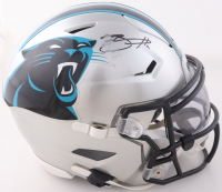 Bryce Young Signed Carolina Panthers Speed Flex Mid-Size Midi Helmet With Visor (Fanatics) at PristineAuction.com