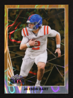 Jaxson Dart 2024 Leaf Metal Collective Gold Raywave #90B-82 #1/1 RC at PristineAuction.com