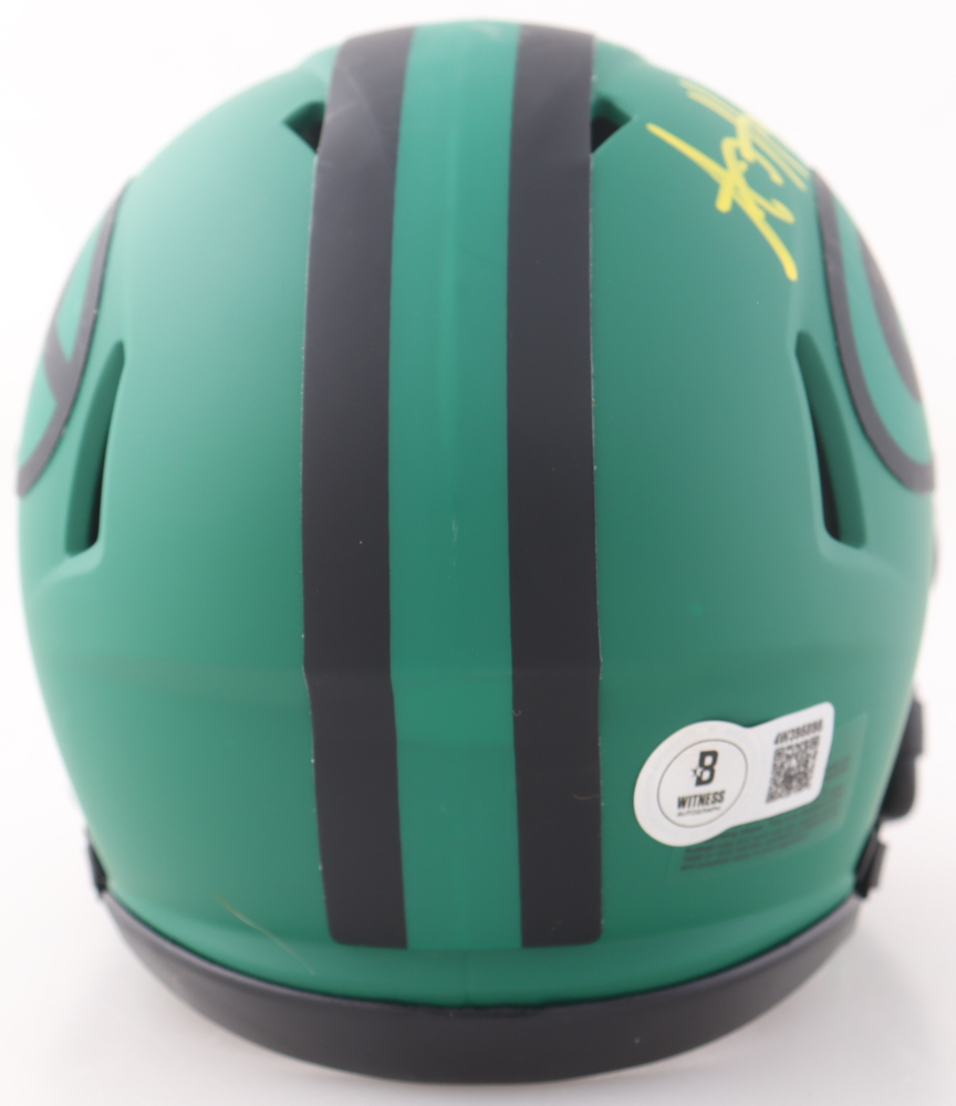 A. J. Hawk Signed Packers Rave Alternate Speed Mini Helmet (Beckett) at PristineAuction.com A. J. Hawk Signed Packers Rave Alternate Speed Mini Helmet (Beckett) at PristineAuction.com