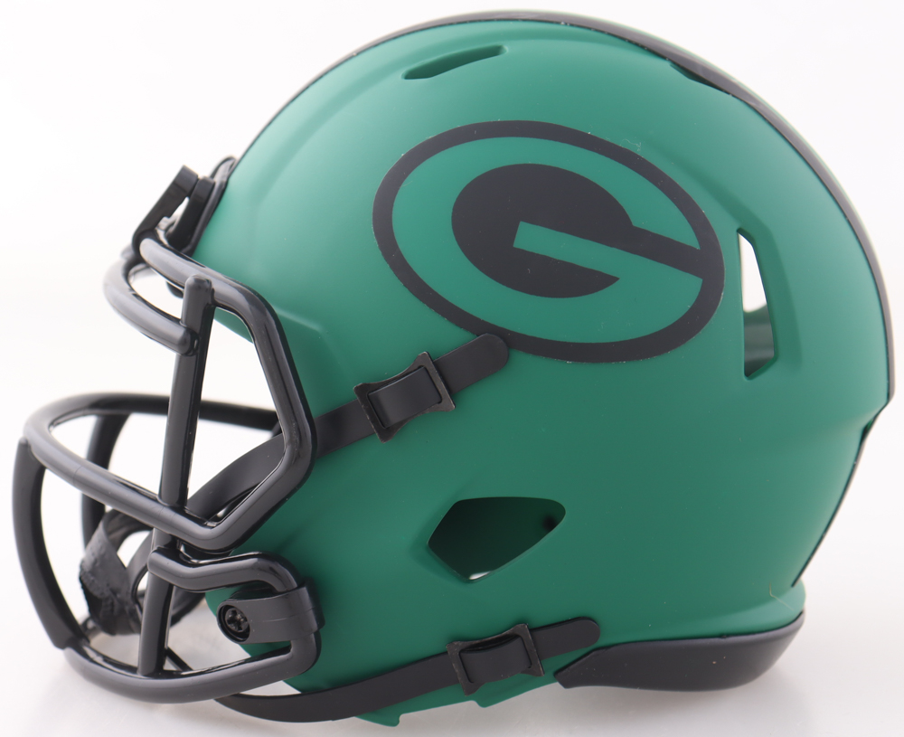 A. J. Hawk Signed Packers Rave Alternate Speed Mini Helmet (Beckett) at PristineAuction.com A. J. Hawk Signed Packers Rave Alternate Speed Mini Helmet (Beckett) at PristineAuction.com