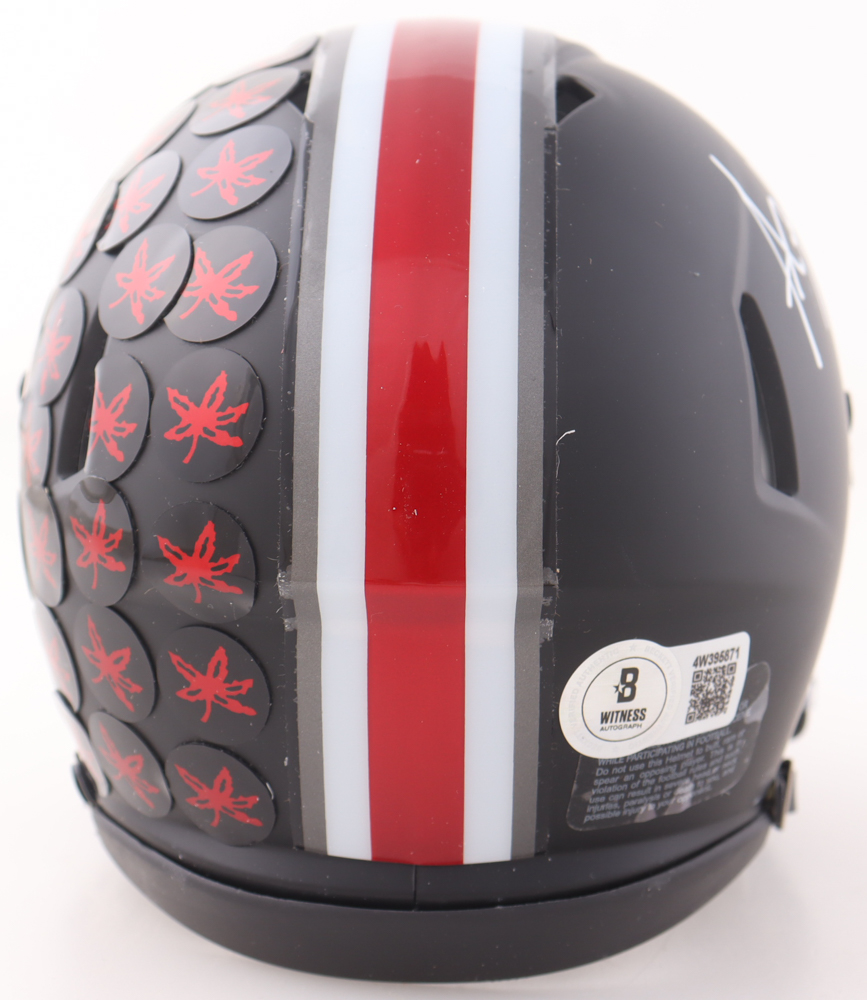 A. J. Hawk Signed Ohio State Buckeyes Speed Mini Helmet (Beckett) at PristineAuction.com A. J. Hawk Signed Ohio State Buckeyes Speed Mini Helmet (Beckett) at PristineAuction.com