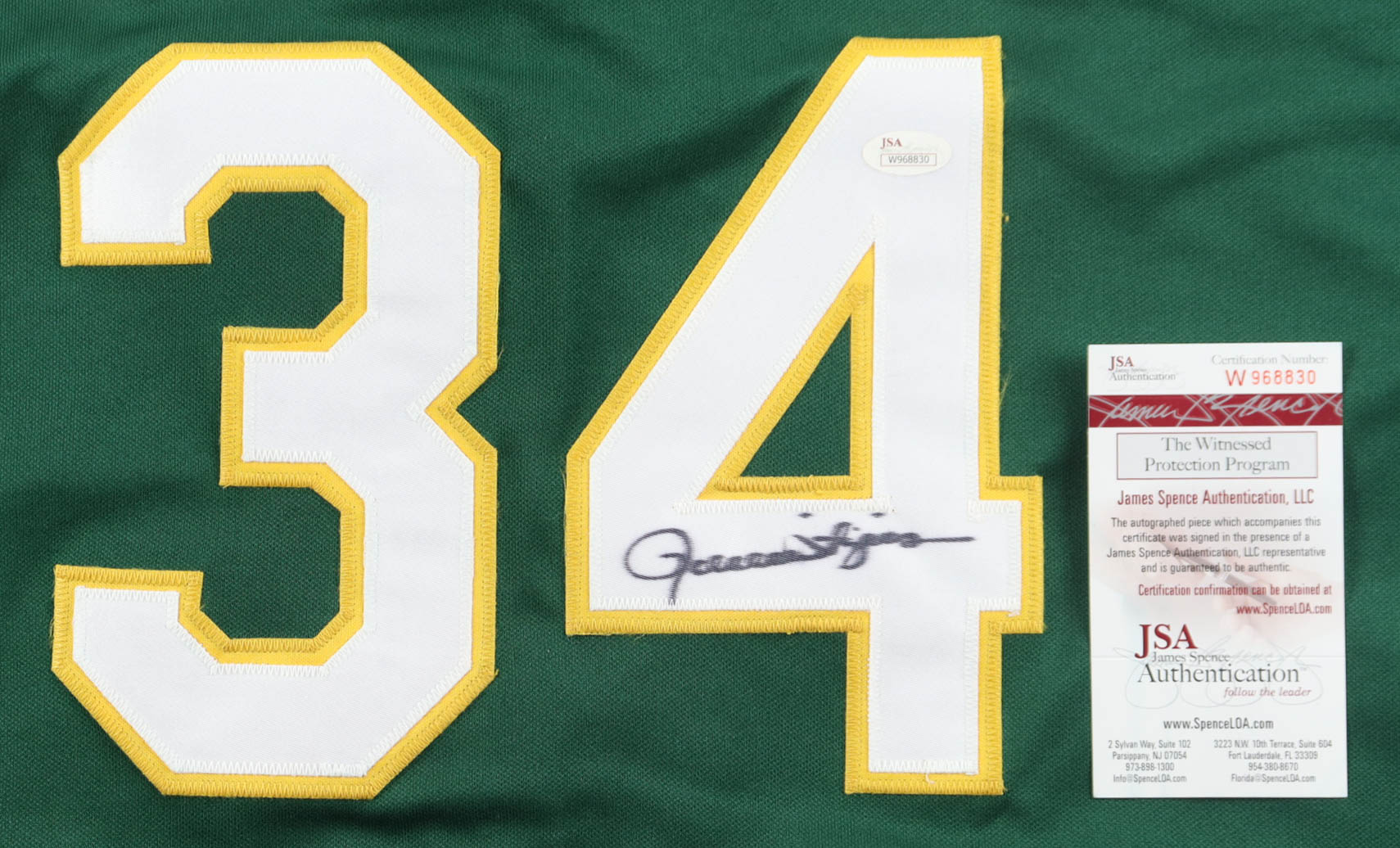 Rollie Fingers Signed Jersey (JSA) at PristineAuction.com Rollie Fingers Signed Jersey (JSA) at PristineAuction.com