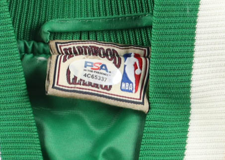 Larry Bird Signed Celtics Warm-Up Jacket (PSA) at PristineAuction.com Larry Bird Signed Celtics Warm-Up Jacket (PSA) at PristineAuction.com
