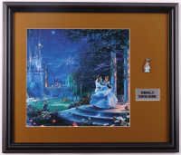 Thomas Kinkade "Cinderella" Custom Framed Print Display with Cinderella Pin at PristineAuction.com