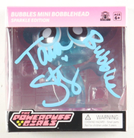 Tara Strong Signed "The Powerpuff Girls" Mini Bobblehead Bubbles Sparkle Edition Inscribed "Bubbles" (JSA) at PristineAuction.com