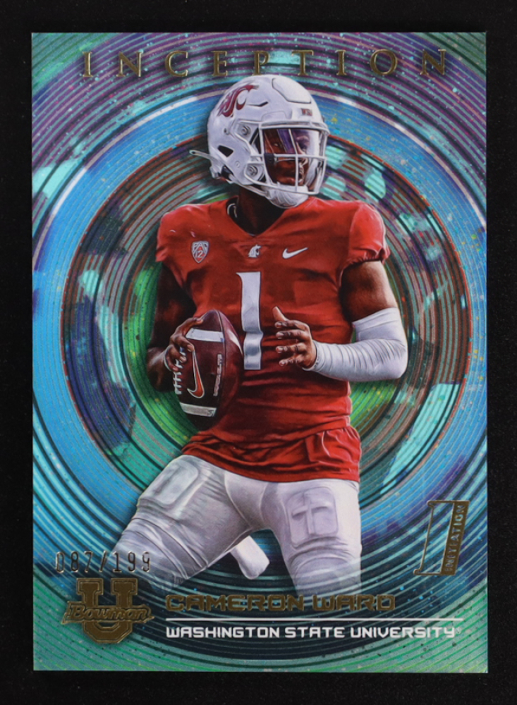 Cameron Ward 2022-23 Bowman Inception University Aqua Foil #46 #87/199 RC