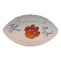 Trevor Lawrence Signed Clemson Tigers Logo Football (Fanatics) at PristineAuction.com