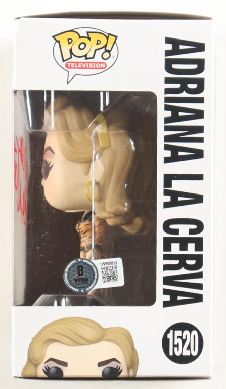 Drea de Matteo Signed "The Sopranos" #1520 Adriana La Cerva Funko Pop! Vinyl Figure (Beckett) at PristineAuction.com Drea de Matteo Signed "The Sopranos" #1520 Adriana La Cerva Funko Pop! Vinyl Figure (Beckett) at PristineAuction.com