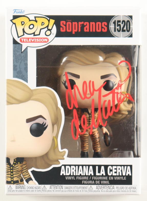 Drea de Matteo Signed "The Sopranos" #1520 Adriana La Cerva Funko Pop! Vinyl Figure (Beckett) at PristineAuction.com Drea de Matteo Signed "The Sopranos" #1520 Adriana La Cerva Funko Pop! Vinyl Figure (Beckett) at PristineAuction.com