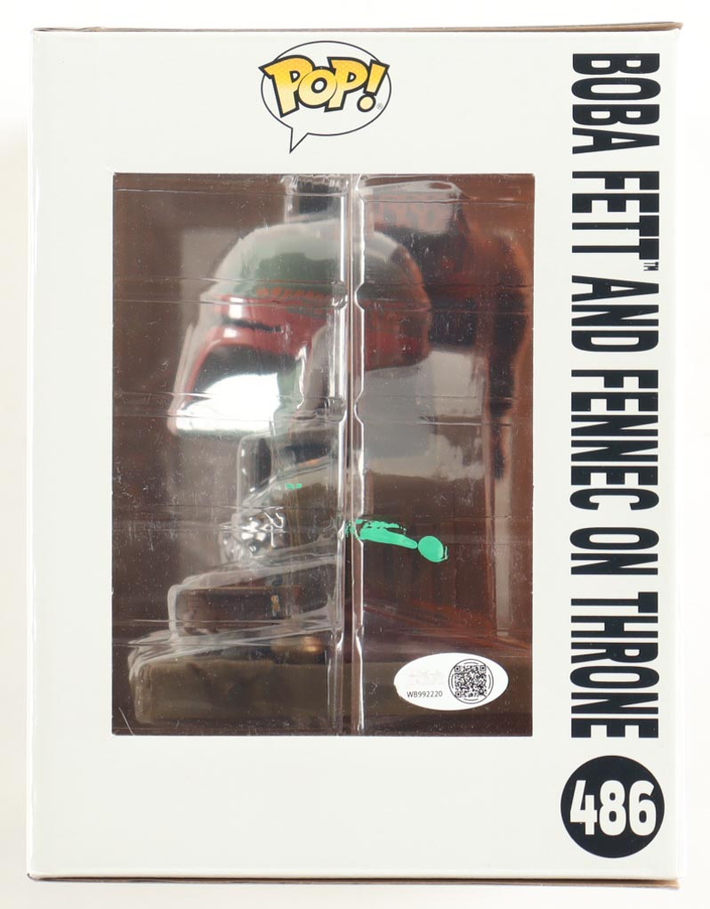 Temuera Morrison & Ming-Na Wen Signed "Star Wars" #486 Boba Fett And Fennec On Throne Bobble-Head Funko Pop! Vinyl Figure Inscribed "Boba Fett" & "Fennec" (JSA) at PristineAuction.com Temuera Morrison & Ming-Na Wen Signed "Star Wars" #486 Boba Fett And Fennec On Throne Bobble-Head Funko Pop! Vinyl Figure Inscribed "Boba Fett" & "Fennec" (JSA) at PristineAuction.com