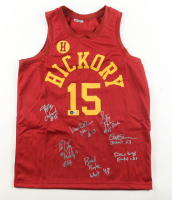 "Hoosiers" Jersey Cast-Signed by (7) with Maris Valainis, David Neidorf, Scott Summers, Brad Long with Character Inscriptions (Beckett) at PristineAuction.com