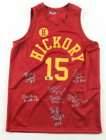 "Hoosiers" Jersey Cast-Signed by (7) with Maris Valainis, David Neidorf, Scott Summers, Brad Long with Character Inscriptions (Beckett) at PristineAuction.com