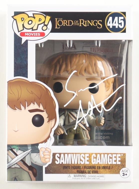 Sean Astin Signed "The Lord of the Rings" #445 Samwise Gamgee Funko Pop! Vinyl Figure (JSA) at PristineAuction.com Sean Astin Signed "The Lord of the Rings" #445 Samwise Gamgee Funko Pop! Vinyl Figure (JSA) at PristineAuction.com