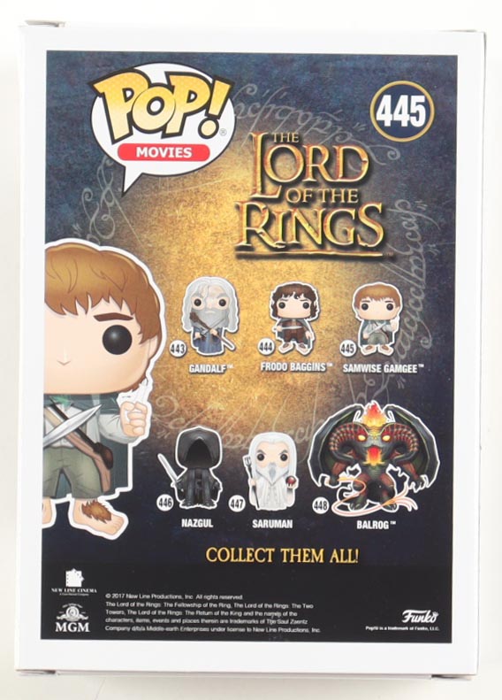 Sean Astin Signed "The Lord of the Rings" #445 Samwise Gamgee Funko Pop! Vinyl Figure (JSA) at PristineAuction.com Sean Astin Signed "The Lord of the Rings" #445 Samwise Gamgee Funko Pop! Vinyl Figure (JSA) at PristineAuction.com