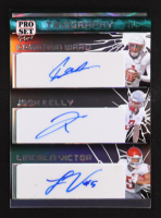 Cameron Ward / Josh Kelly / Lincoln Victor 2023 Leaf Pro Set Pure Triography Autograph Clear Spectrum Silver #T-11 #1/1 at PristineAuction.com