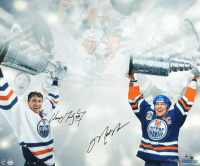 Wayne Gretzky & Mark Messier Signed Oilers 20x24 Photo (Fanatics, Upper Deck, & Steiner) at PristineAuction.com