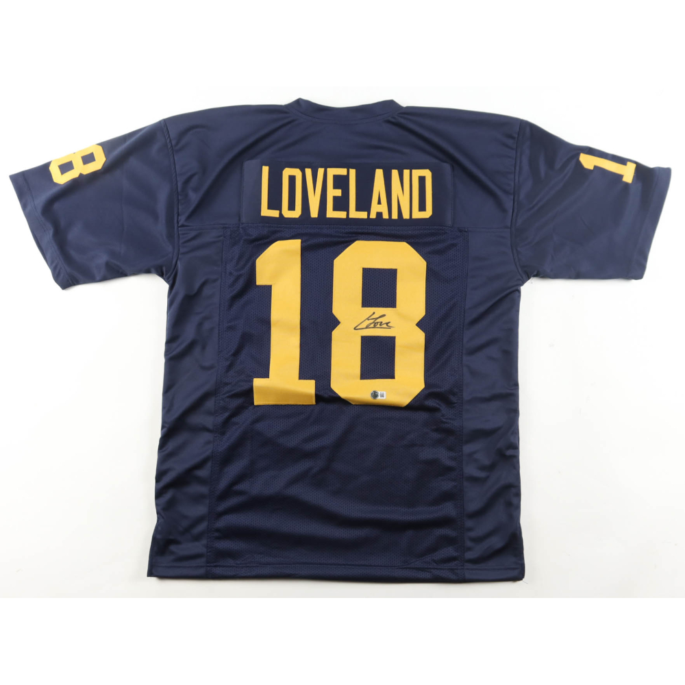 Colston Loveland Signed Jersey (Beckett) at PristineAuction.com