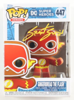 Grant Gustin Signed "DC Super Heroes" #477 Gingerbread The Flash Funko Pop! Vinyl Figure (JSA) at PristineAuction.com