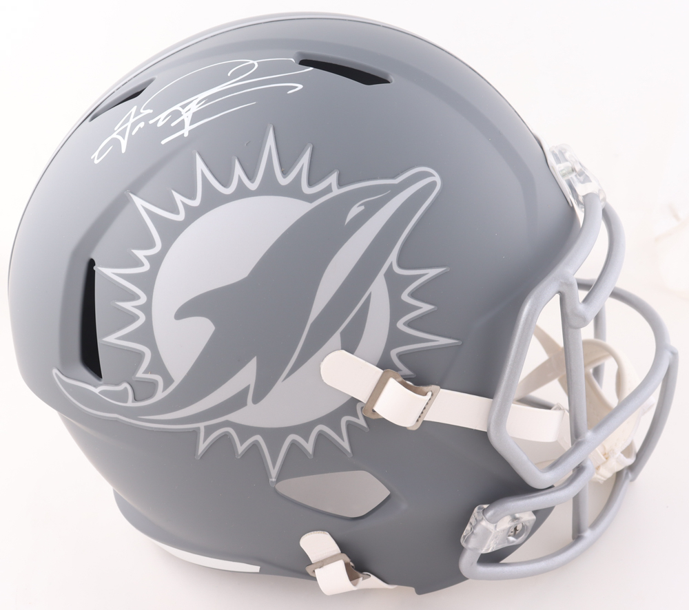 Tua Tagovailoa Signed Dolphins Full-Size Slate Alternate Speed Helmet (Fanatics) at PristineAuction.com Tua Tagovailoa Signed Dolphins Full-Size Slate Alternate Speed Helmet (Fanatics) at PristineAuction.com