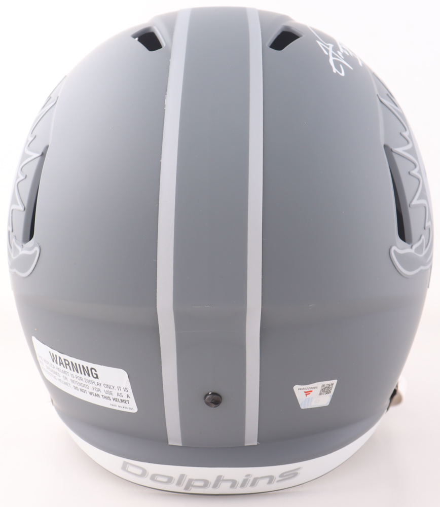 Tua Tagovailoa Signed Dolphins Full-Size Slate Alternate Speed Helmet (Fanatics) at PristineAuction.com Tua Tagovailoa Signed Dolphins Full-Size Slate Alternate Speed Helmet (Fanatics) at PristineAuction.com