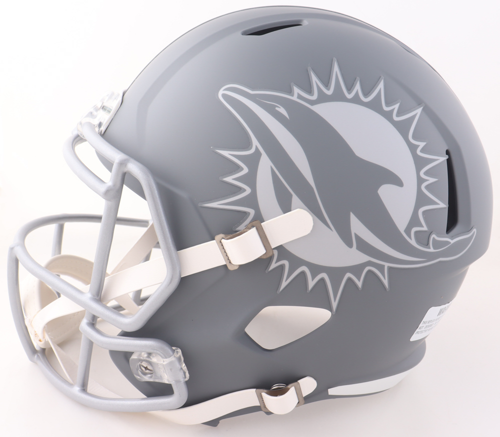 Tua Tagovailoa Signed Dolphins Full-Size Slate Alternate Speed Helmet (Fanatics) at PristineAuction.com Tua Tagovailoa Signed Dolphins Full-Size Slate Alternate Speed Helmet (Fanatics) at PristineAuction.com