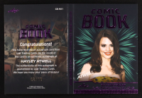 Hayley Atwell 2024 Leaf History Book Comic Book Set Pop Culture Edition Chapter One Signatures Purple #CB-HA1 #08/10 at PristineAuction.com