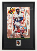 Ken Griffey Jr. Mariners Custom Framed Upper Deck Photo Display with Upper Deck Sports Card at PristineAuction.com