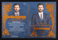 Chris Evans 2024 Leaf History Book Autobiography Set Pop Culture Edition Chapter One Signatures Orange #A-CE2 #12/25 at PristineAuction.com