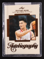 Yao Ming 2025 Leaf History Book Autobiography Booklet Sports Edition Chapter Two Signatures Orange #A-YMI #06/25 at PristineAuction.com