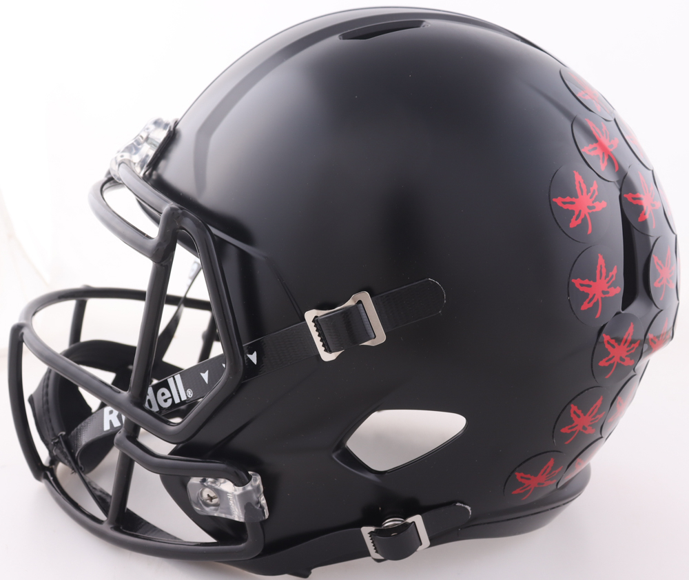 A. J. Hawk Signed Ohio State Buckeyes Full-Size Speed Helmet with Multiple Career Highlight Inscriptions (Beckett) at PristineAuction.com A. J. Hawk Signed Ohio State Buckeyes Full-Size Speed Helmet with Multiple Career Highlight Inscriptions (Beckett) at PristineAuction.com