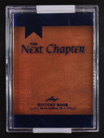Rob Gronkowski 2025 Leaf History Book The Next Chapter Sports Edition Chapter Two Signatures Blue #NC-RGI #4/5 at PristineAuction.com