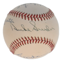 Hall of Famers OAL Baseball Signed by (6) with Mickey Mantle, Duke Snider, Jim "Catfish" Hunter, Whitey Ford (Steiner) at PristineAuction.com