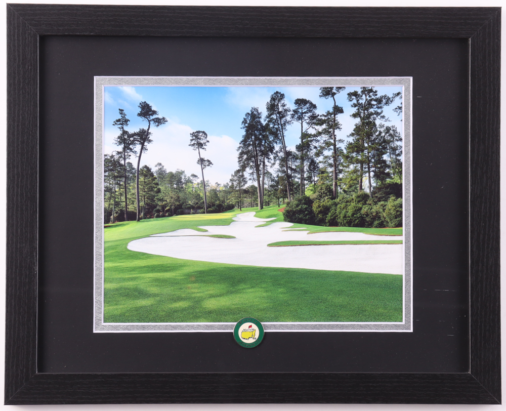 "The Fairway At Augusta National Golf Course" Custom Framed Photo Display with Silver Masters Tournament Pin at PristineAuction.com "The Fairway At Augusta National Golf Course" Custom Framed Photo Display with Silver Masters Tournament Pin at PristineAuction.com