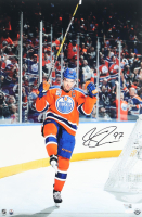 Connor McDavid Signed Oilers 16x24 Photo (Fanatics & Upper Deck) at PristineAuction.com
