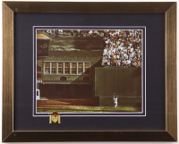 Willie Mays "The Catch" Custom Framed Art Print Display with Mays HOF Pin at PristineAuction.com