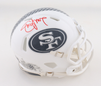 Steve Young Signed 49ers Salute to Service Alternate Speed Mini Hemet (Radtke) at PristineAuction.com