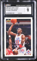 Michael Jordan 1991-92 Upper Deck All-Star Checklist #48 (CGC 9) at PristineAuction.com