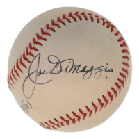 Joe DiMaggio & Al Gionfriddo Signed OL Baseball (JSA) at PristineAuction.com