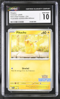 Pikachu 2025 Pokemon Black Star Promos Illustration Contest 2024 Winner #214 (CGC 10) at PristineAuction.com
