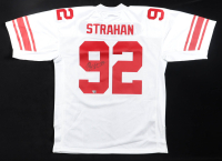 Michael Strahan Signed Giants Mitchell & Ness Authentic Jersey With Super Bowl XLII Patch (Fanatics) at PristineAuction.com