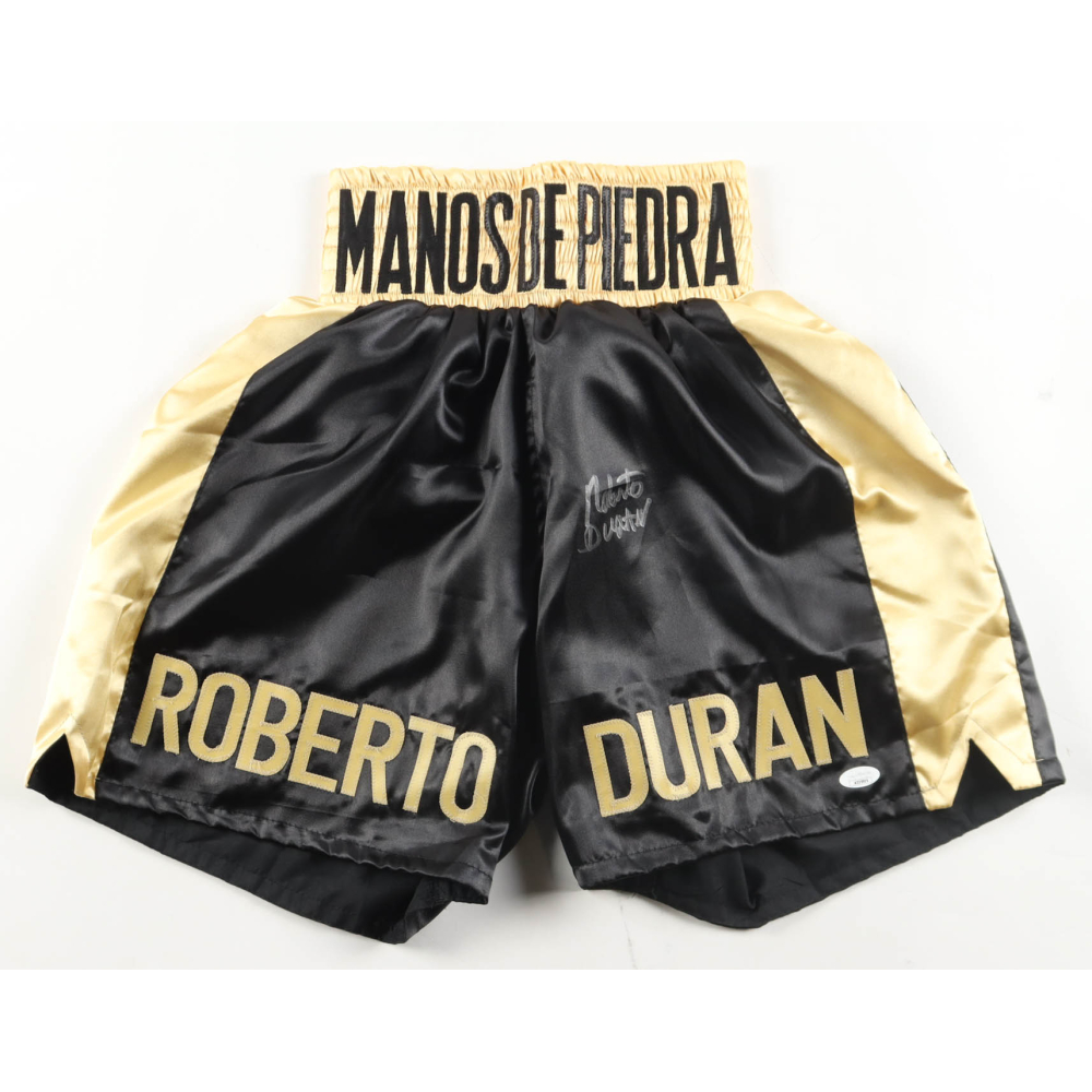 Roberto Duran Signed Boxing Trunks (JSA) at PristineAuction.com