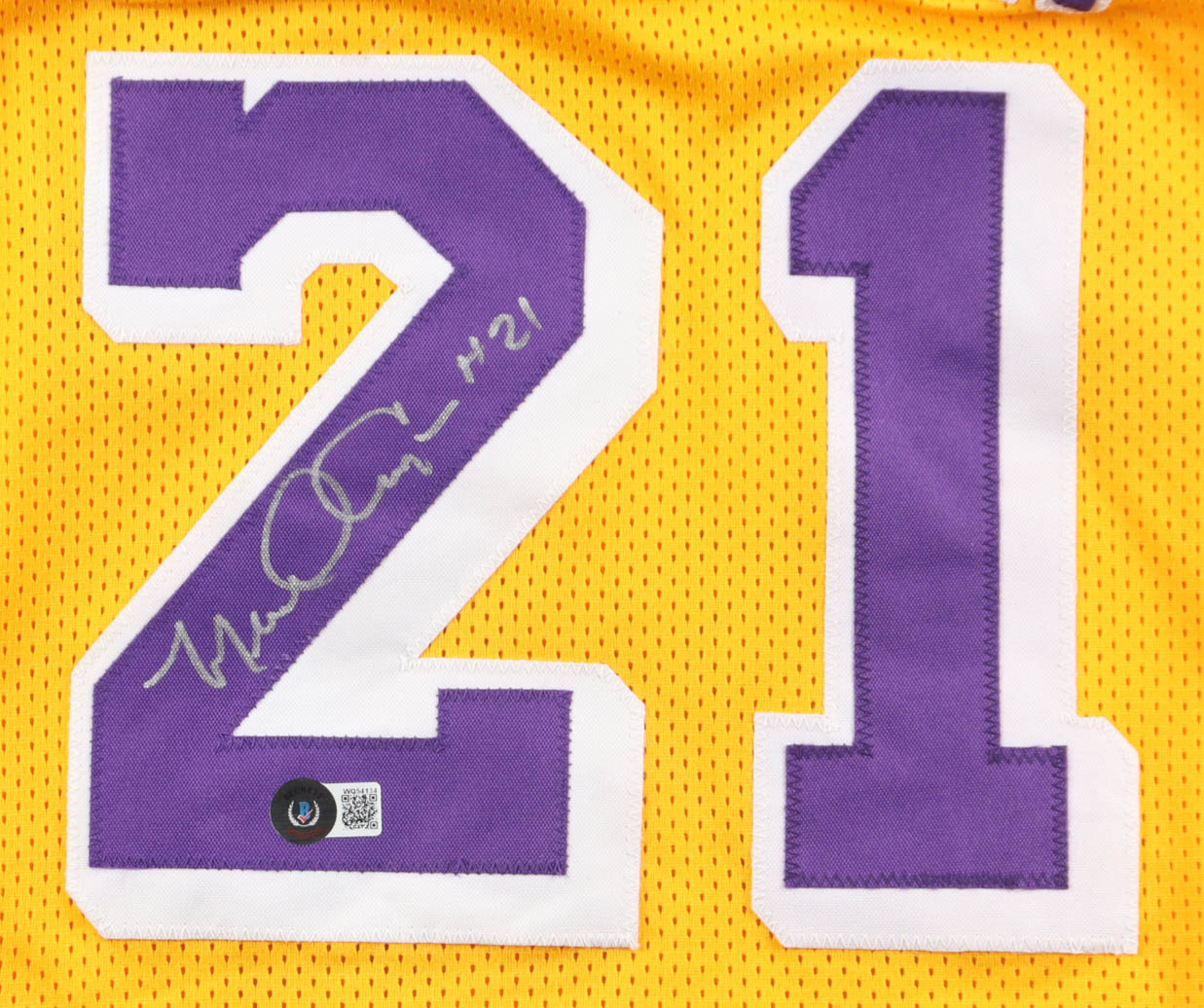 Michael Cooper Signed Jersey (Beckett) at PristineAuction.com Michael Cooper Signed Jersey (Beckett) at PristineAuction.com